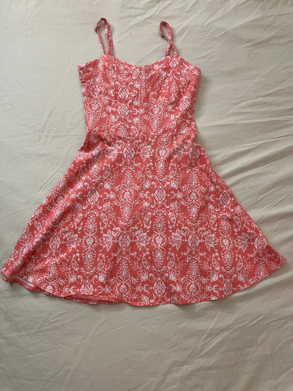 Aeropostale - Pink and white strap back dress